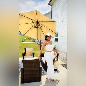 Stylish White Two-Piece Set